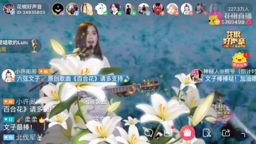 網紅演唱會選手原創《百合花》 獲贊“百合仙子”