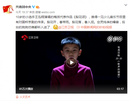《歌聲的翅膀》獲人民日?qǐng)?bào)點(diǎn)贊天籟童聲贏得收視口碑雙豐收