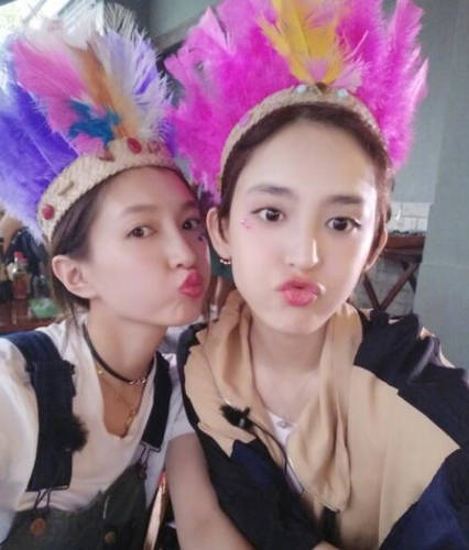 《花少3》古力娜扎江疏影合照 這對(duì)高顏值姐妹花超美