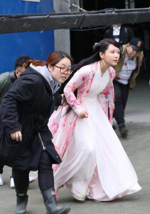 楊紫古裝造型唯美淑女 一走路卻暴露了女漢子潛質(zhì)