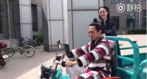 厲害了！鄧超騎三輪車載孫儷 還說是“最好的生活”
